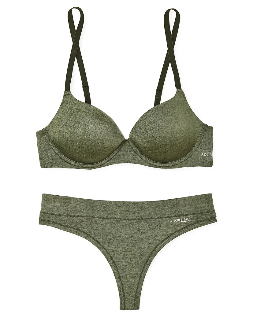 Ashling Dark Green 2 Lightly Lined bra bundle Still 2