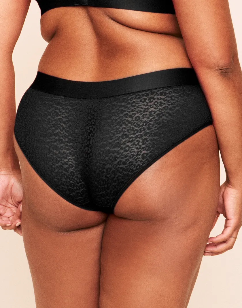 James Lace Hipster Black Plus panty bundle Model 2