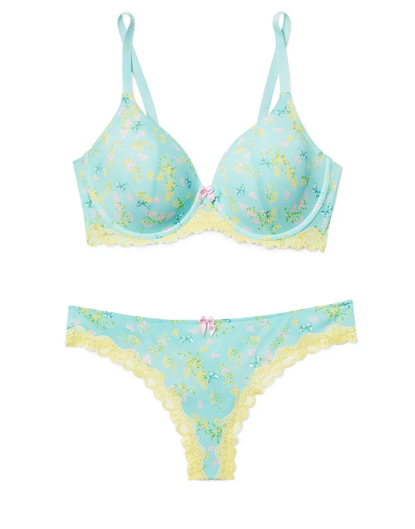 Nare Floral Blue 15 Contour bra bundle Still 3