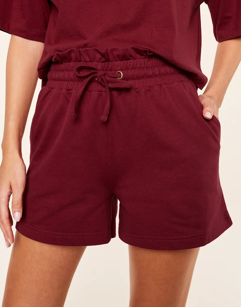 Emma Dark Red lounge bundle Model 4