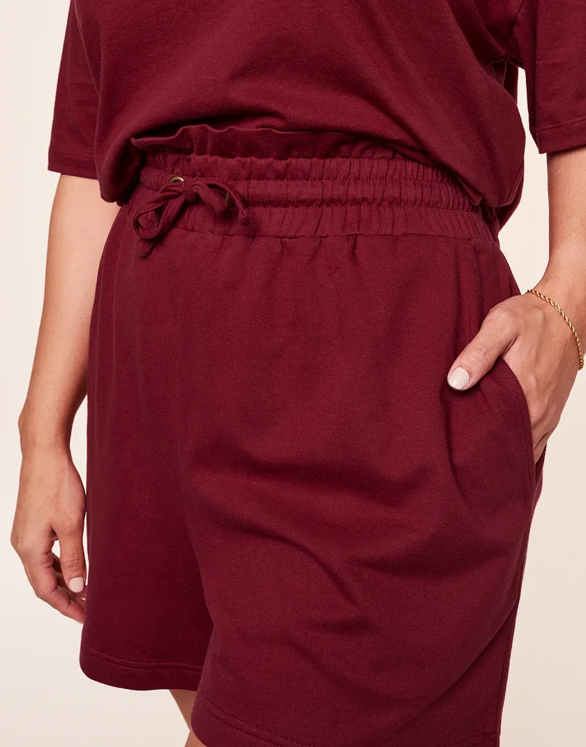 Emma Dark Red Plus lounge bundle Model 2