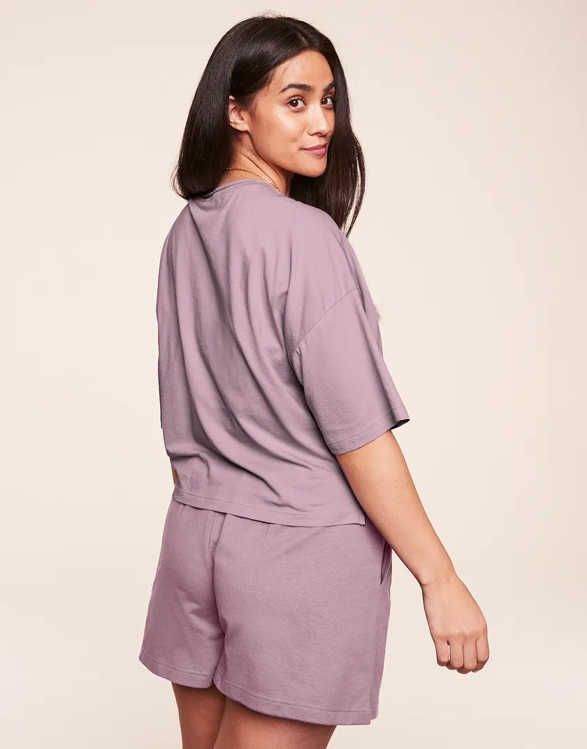 Emma Medium Purple Plus lounge bundle Model 5