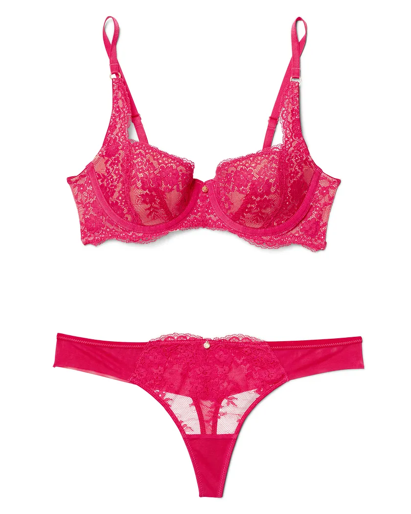 Bonnie Dark Pink 2 Contour bra bundle Still 3