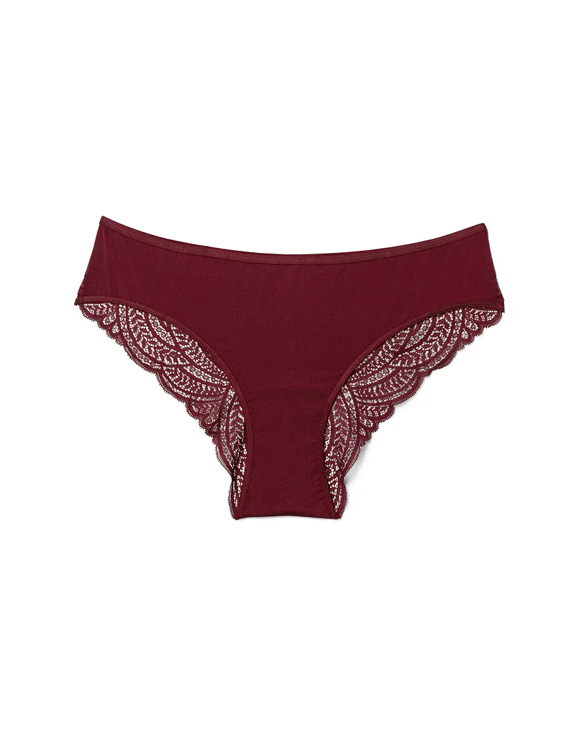 Beatrice Cheeky Dark Red panty bundle Still 3