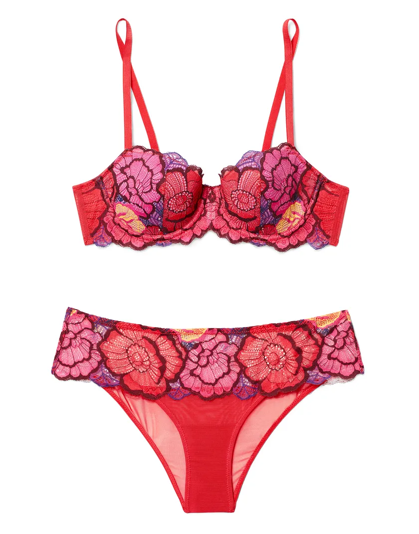 Colete Floral Red 2 Contour bra bundle Still 5