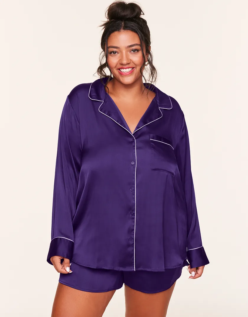 Sammi Dark Purple Plus sleepwear bundle Model 2