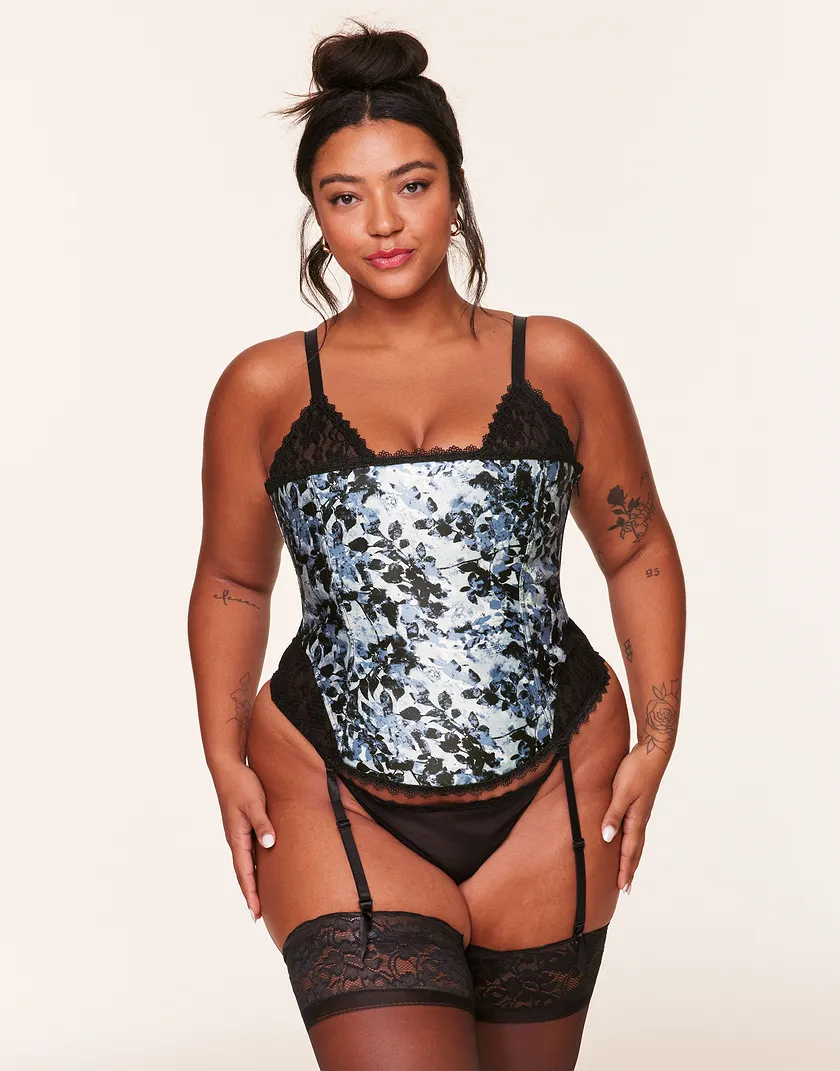 Zoie Watercolor Blue Plus corset bundle Model 5