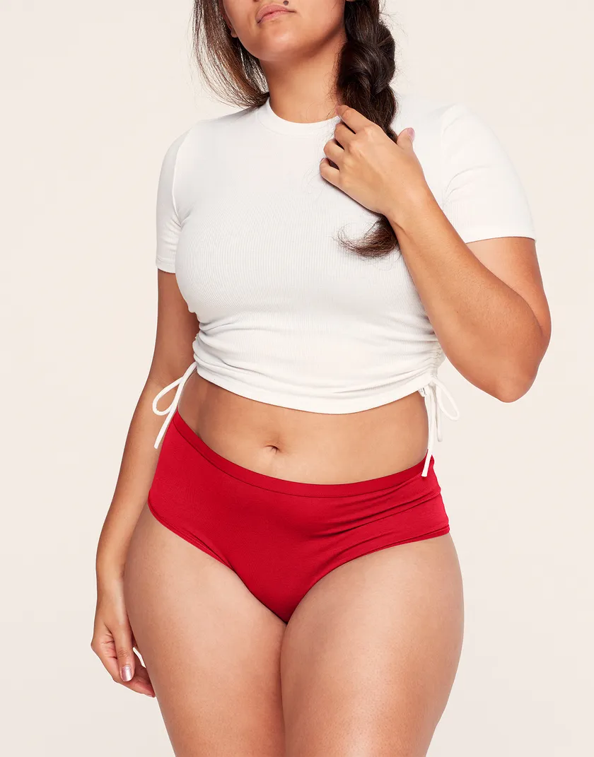 Gemma High Waisted Red Plus panty bundle Model 5