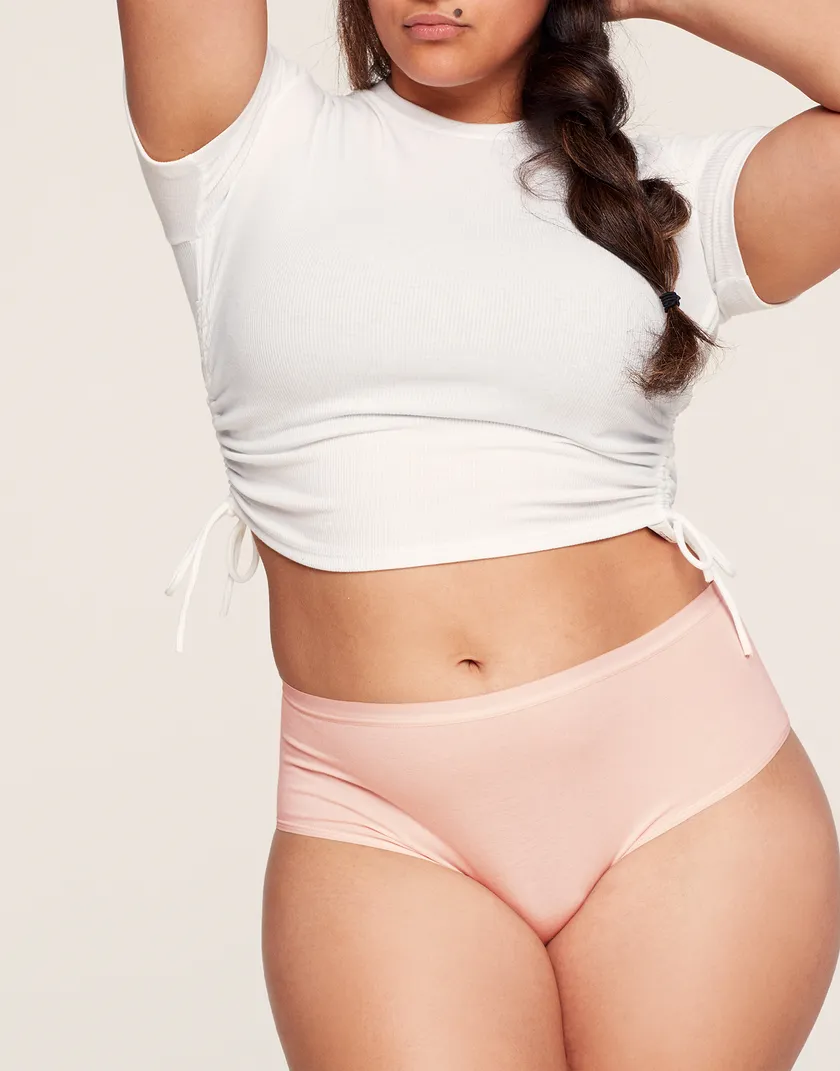Gemma High Waisted White 2 Plus panty bundle Model 5