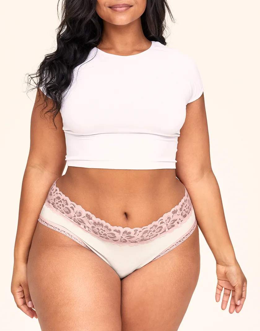 Millie Hipster White Plus panty bundle Model 5
