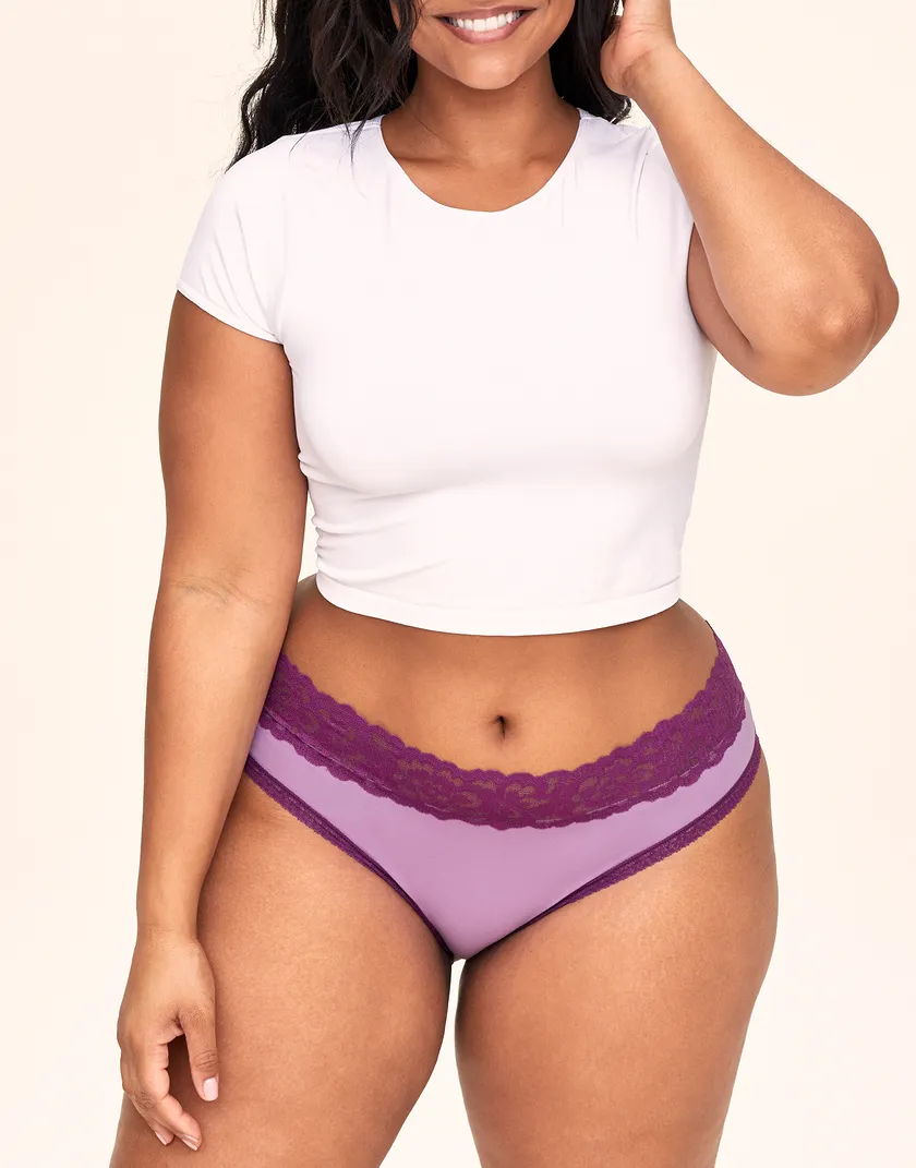 Millie Hipster Dark Purple Plus panty bundle Model 4