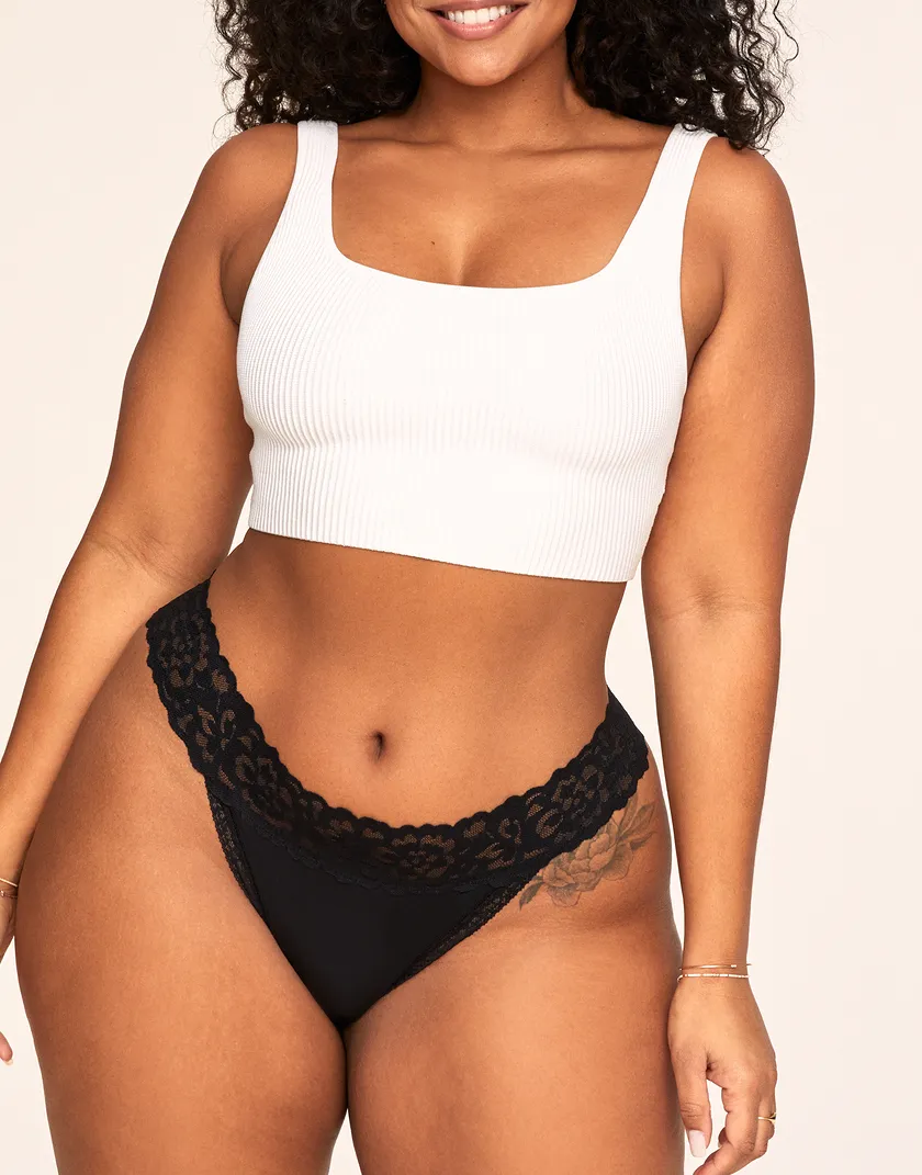 Kourtney Thong Black Plus panty bundle Model 5