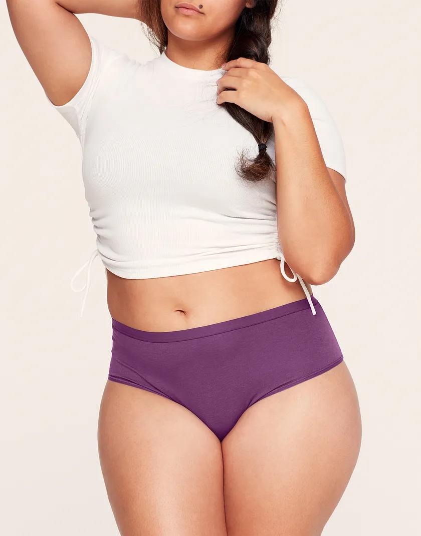 Gemma High Waisted Dark Purple Plus panty bundle Model 5