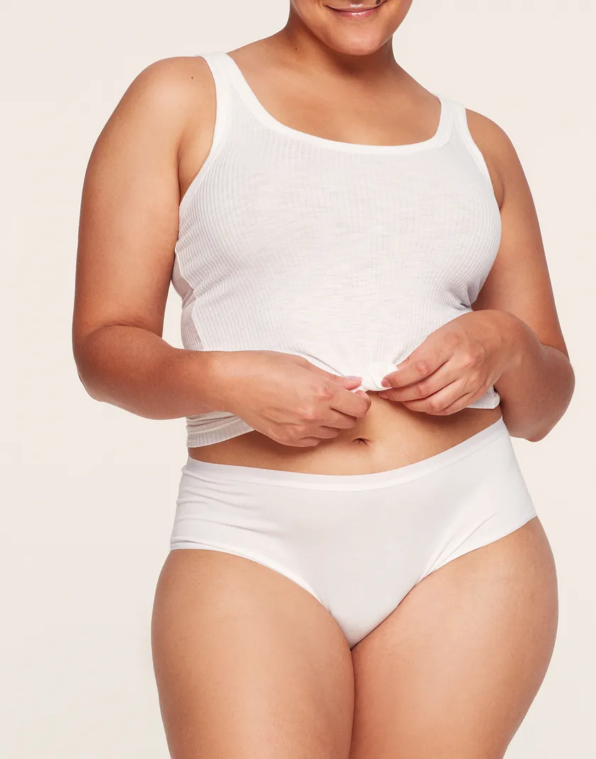 Gemma High Waisted White Plus panty bundle Model 5