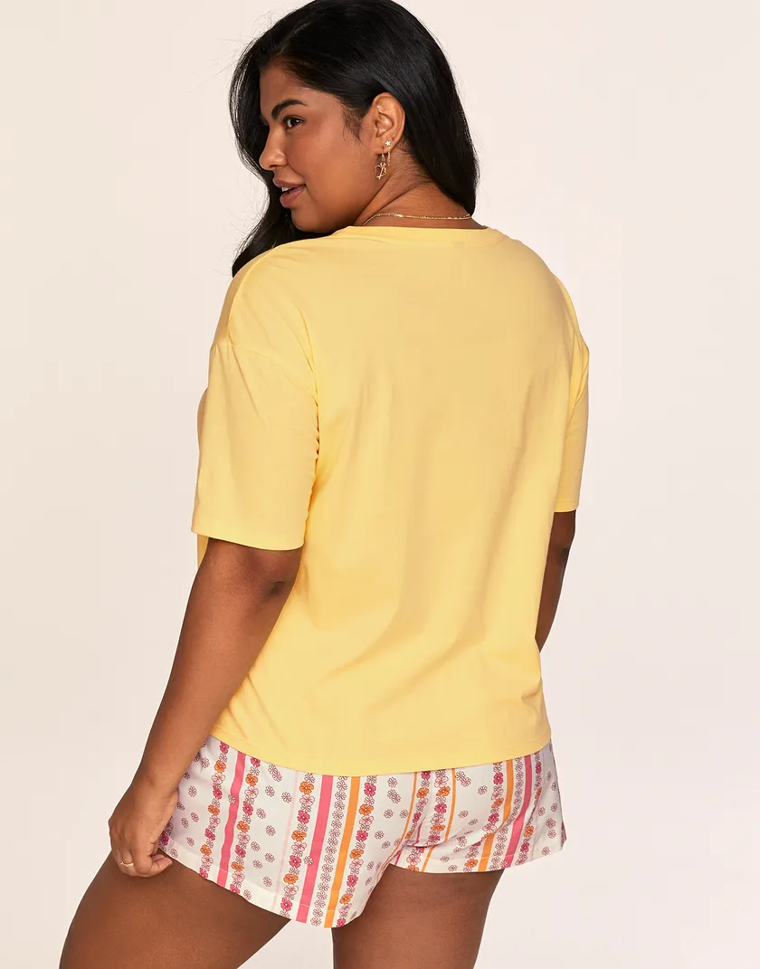 Alissa Light Yellow Plus sleepwear bundle Model 4