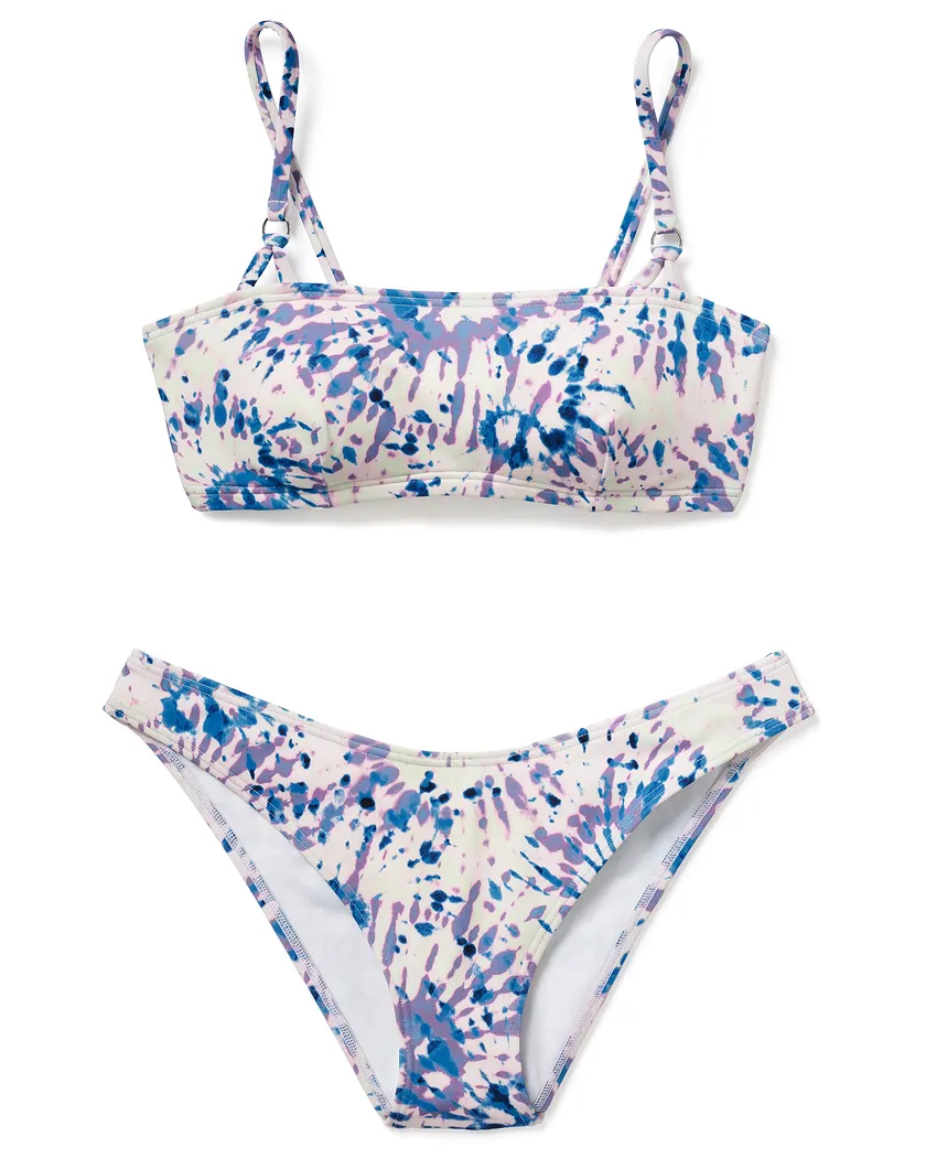Lissa Tie Dye White 2 Lightly Lined swimwear bundle Still 3