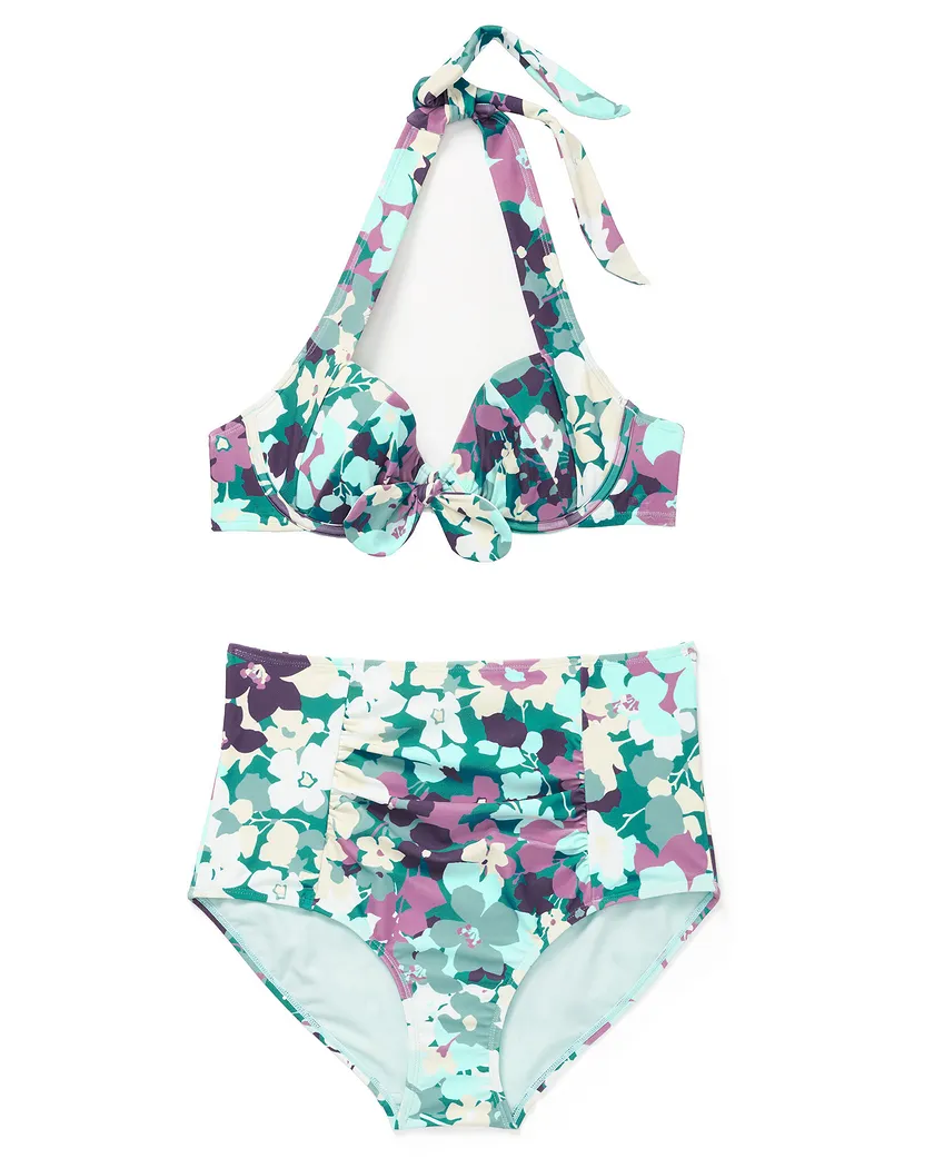 Shelby Floral Green 2 Lightly Lined swimwear bundle Still 2
