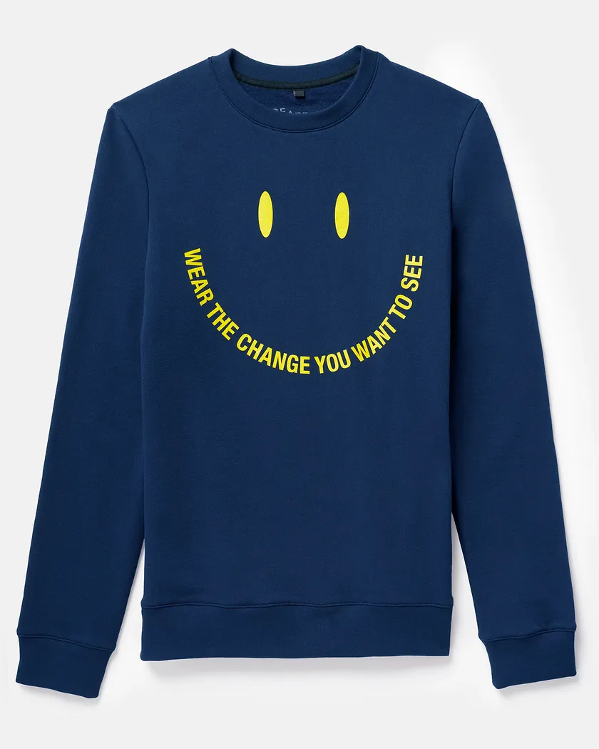 Change Crew Neck Dark Blue sweatshirts bundle Still 2