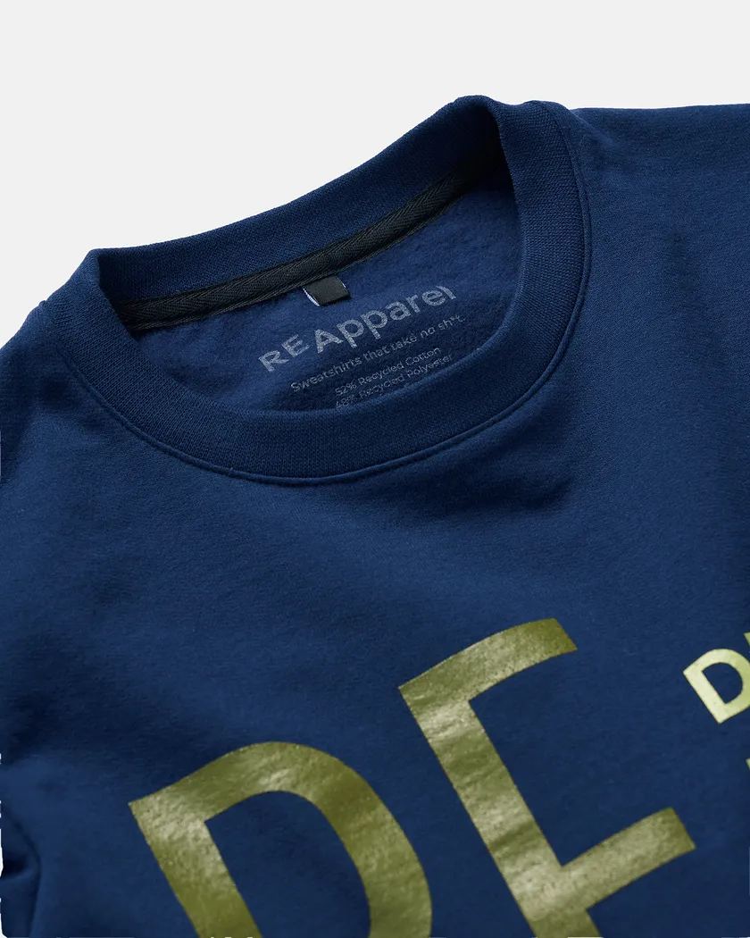 ReApparel Crew Neck Dark Blue sweatshirts bundle Still 3