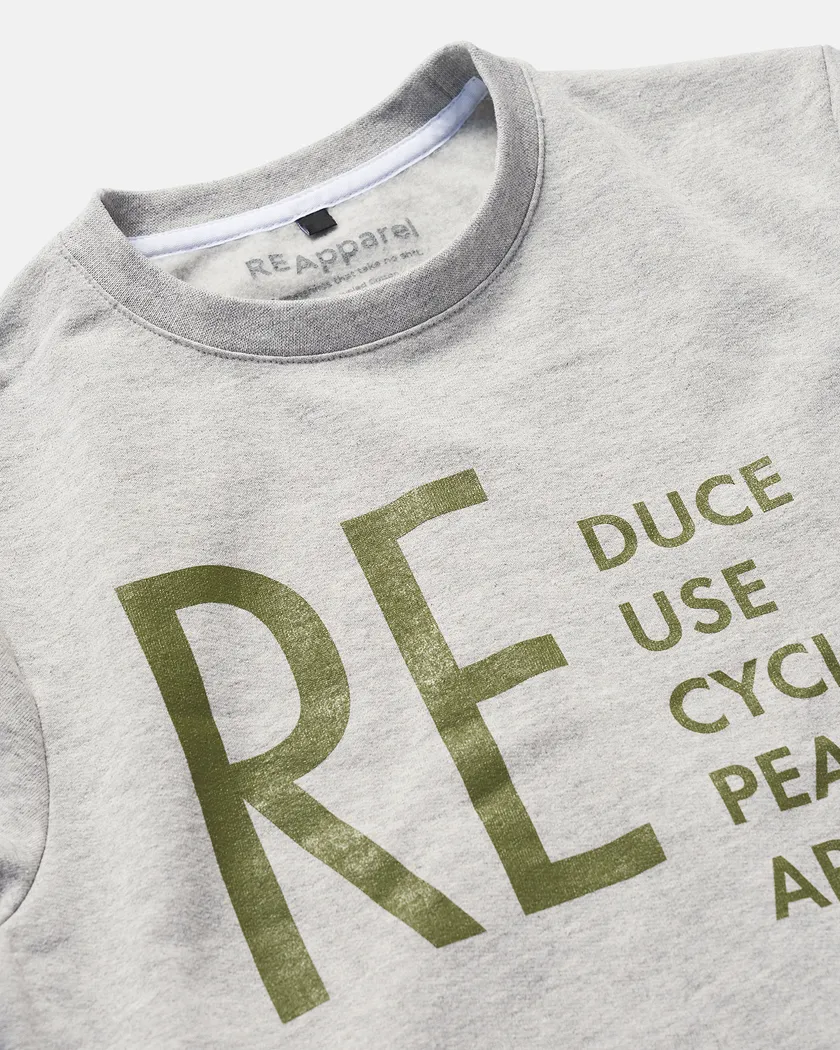ReApparel Crew Neck Gray sweatshirts bundle Still 3