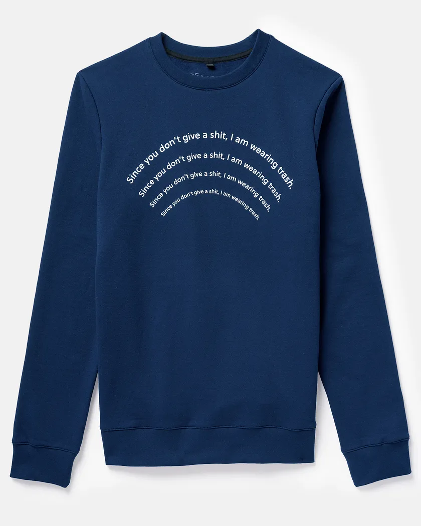 Trash Crew Neck Dark Blue sweatshirts bundle Still 2
