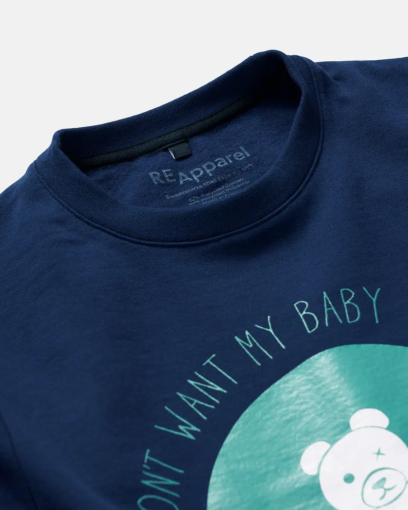 Baby Crew Neck Dark Blue sweatshirts bundle Still 3