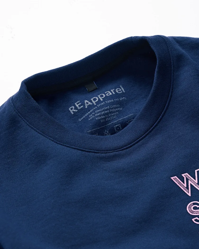 Stand Crew Neck Dark Blue sweatshirts bundle Still 3