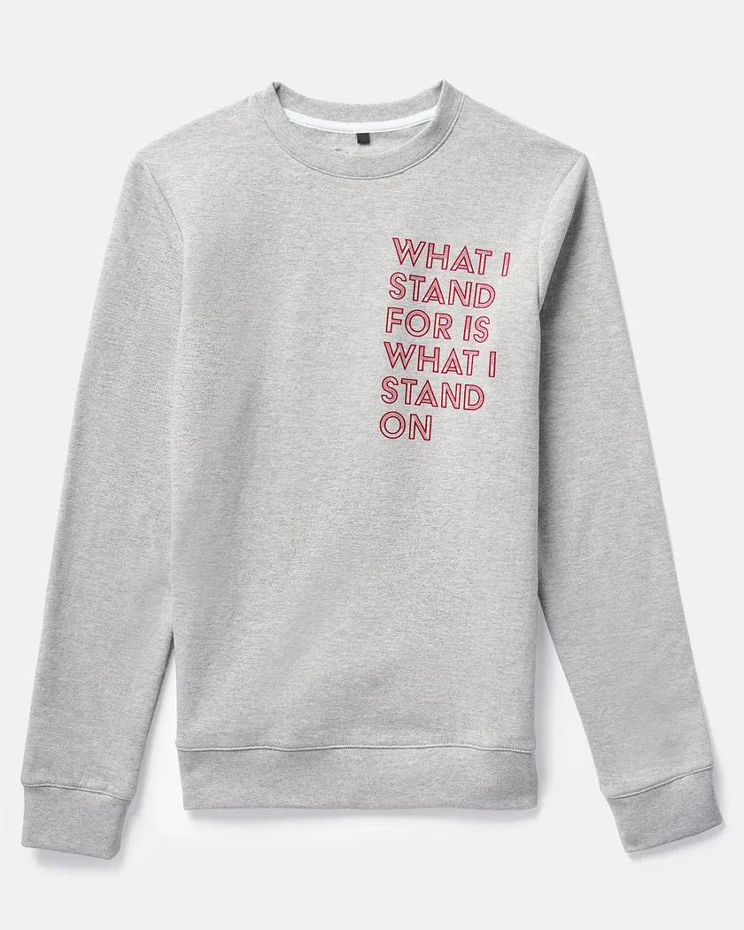 Stand Crew Neck Gray sweatshirts bundle Still 2