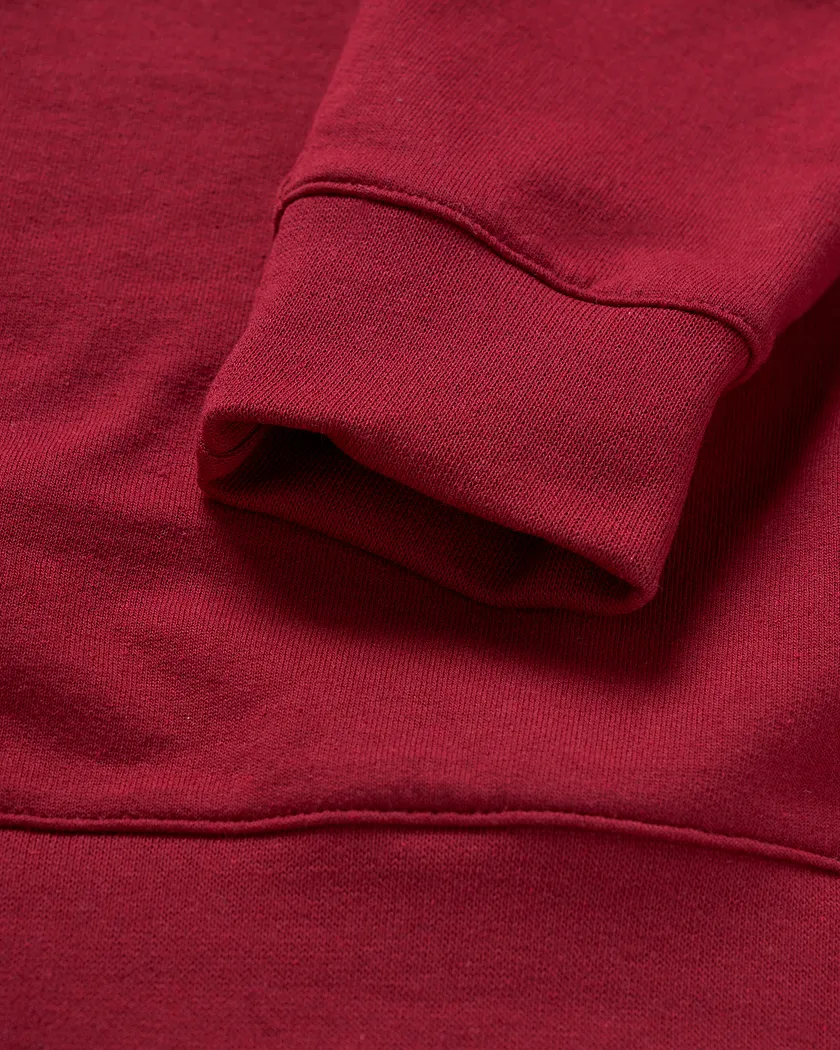 Stand Crew Neck Dark Red sweatshirts bundle Still 4