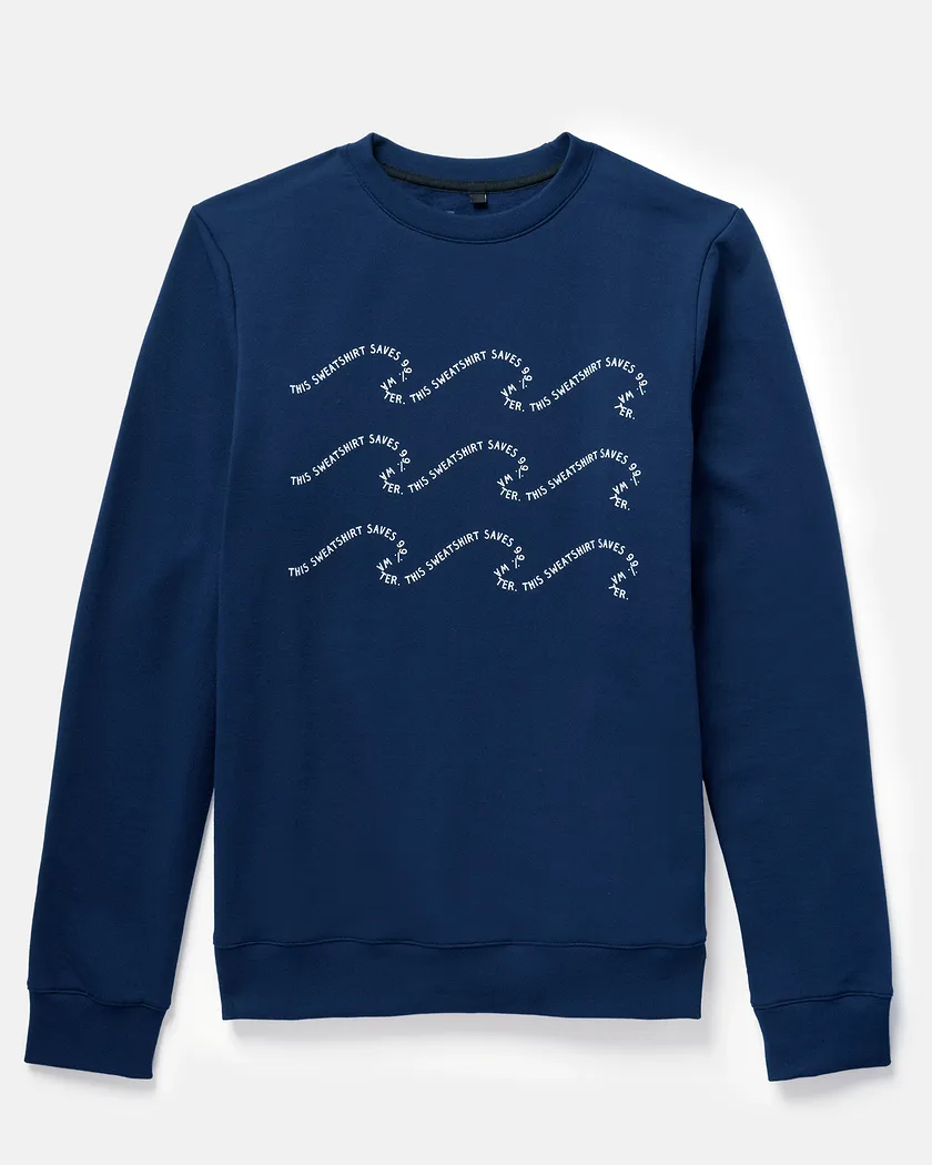 Save Crew Neck Dark Blue sweatshirts bundle Still 2