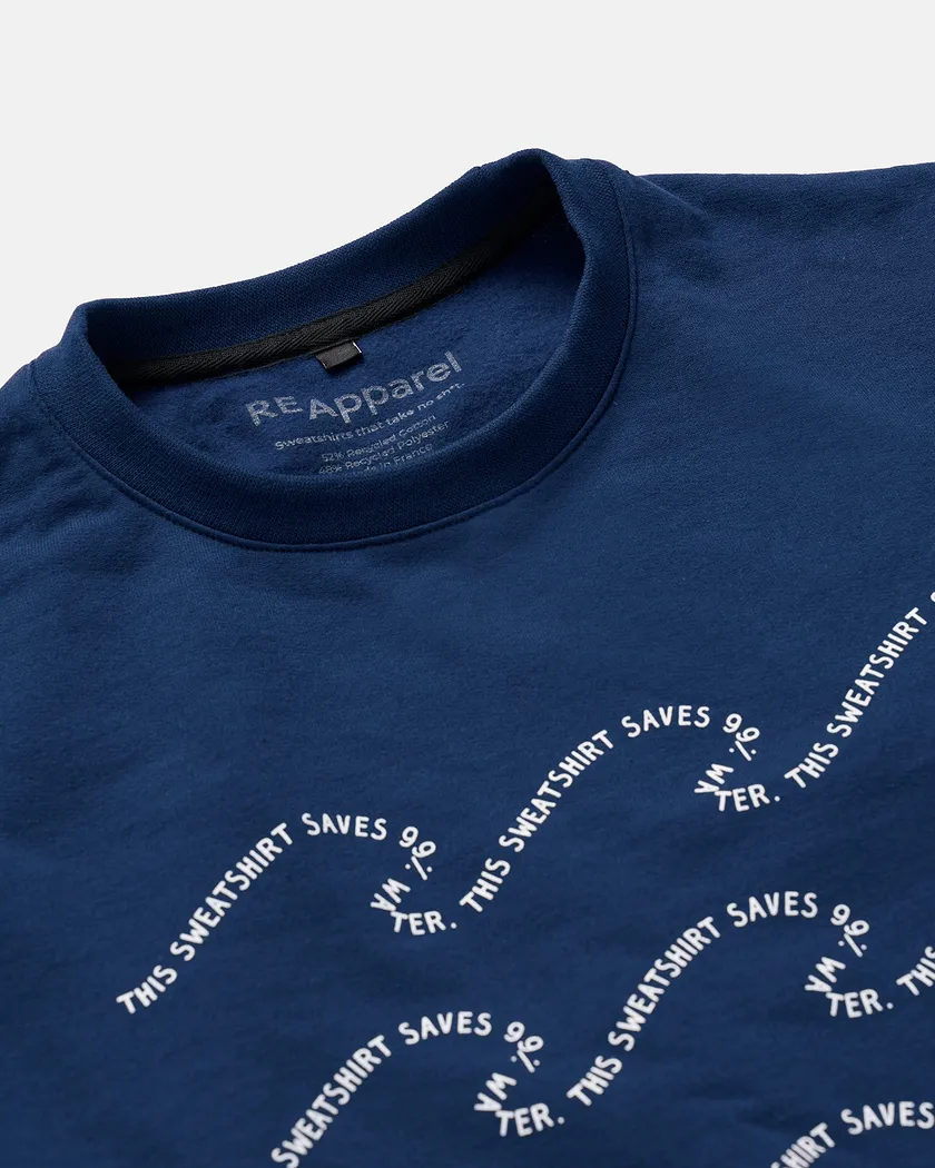 Save Crew Neck Dark Blue sweatshirts bundle Still 3