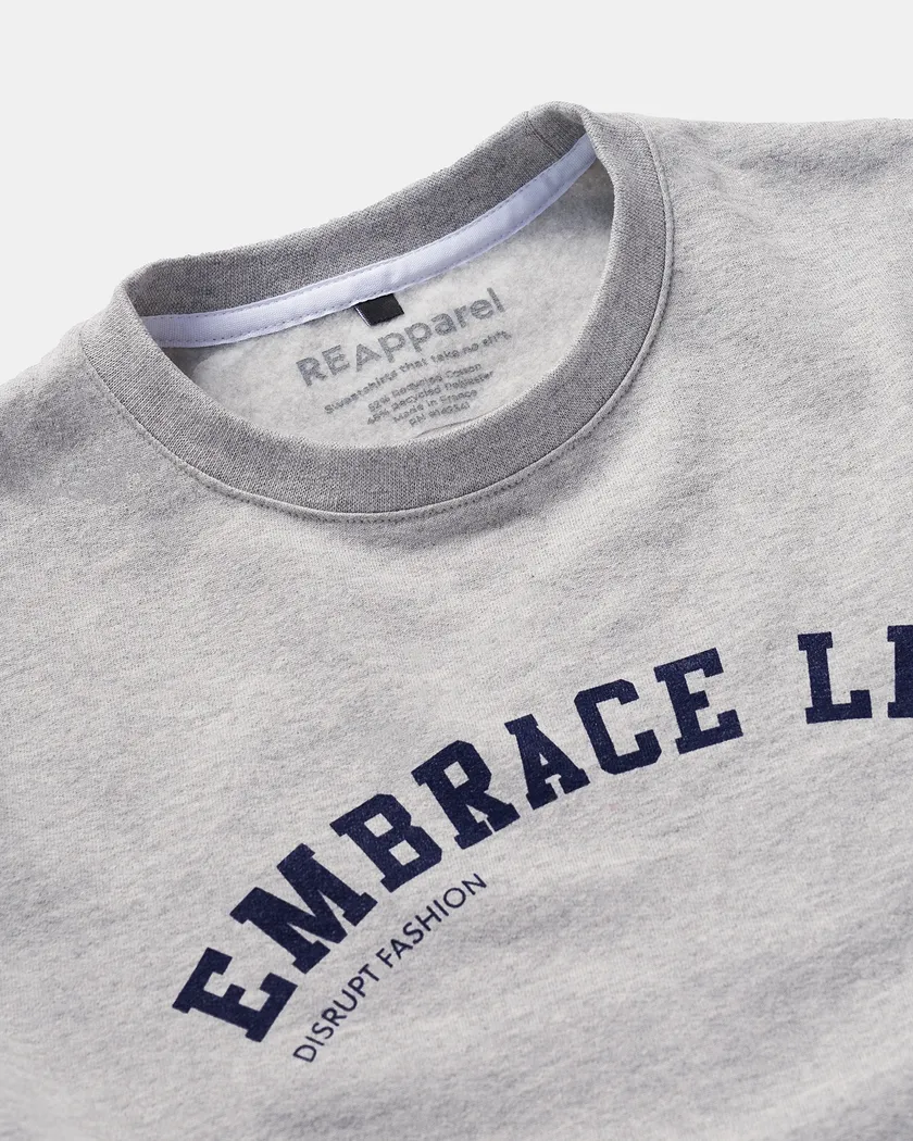 Embrace Crew Neck Gray sweatshirts bundle Still 3