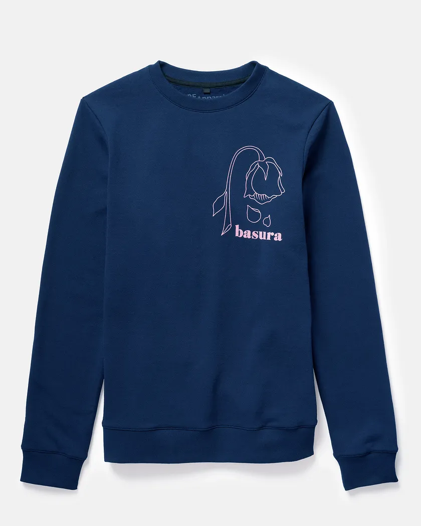 Basura Crew Neck Dark Blue sweatshirts bundle Still 2