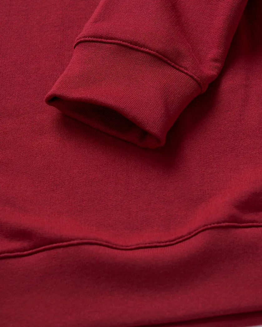 Basura Crew Neck Dark Red sweatshirts bundle Still 4