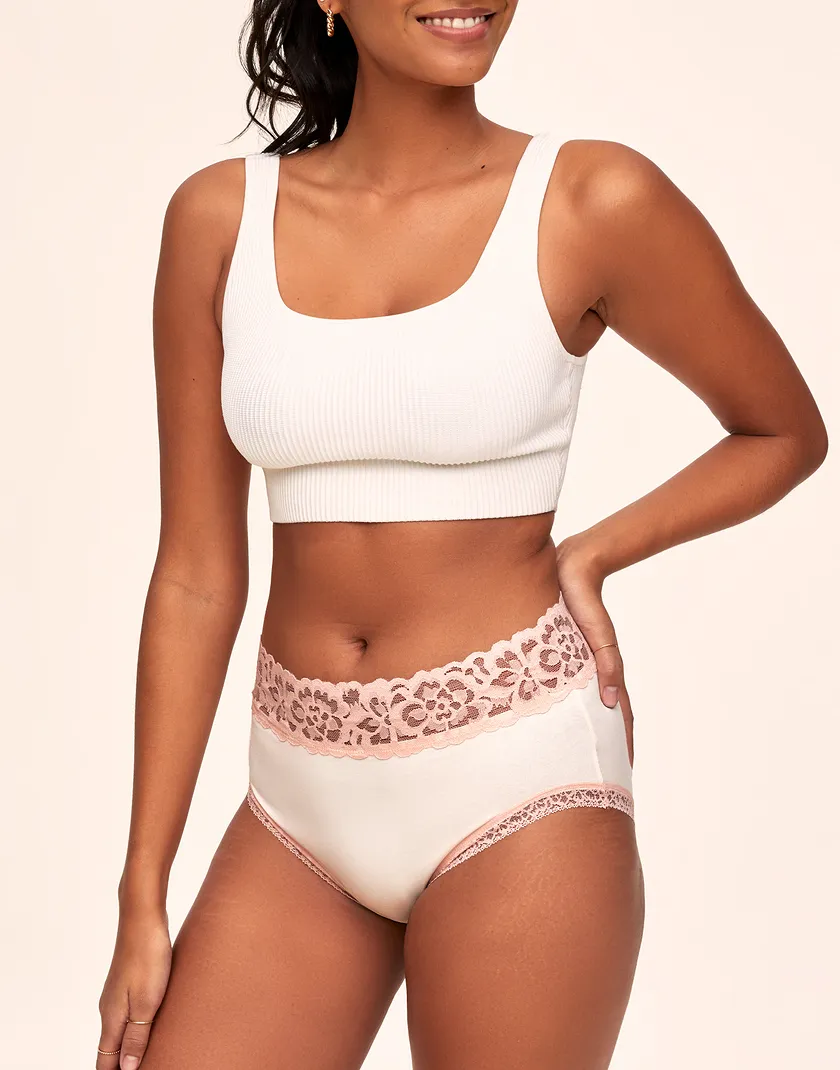 Colleen High Waisted White panty bundle Model 5