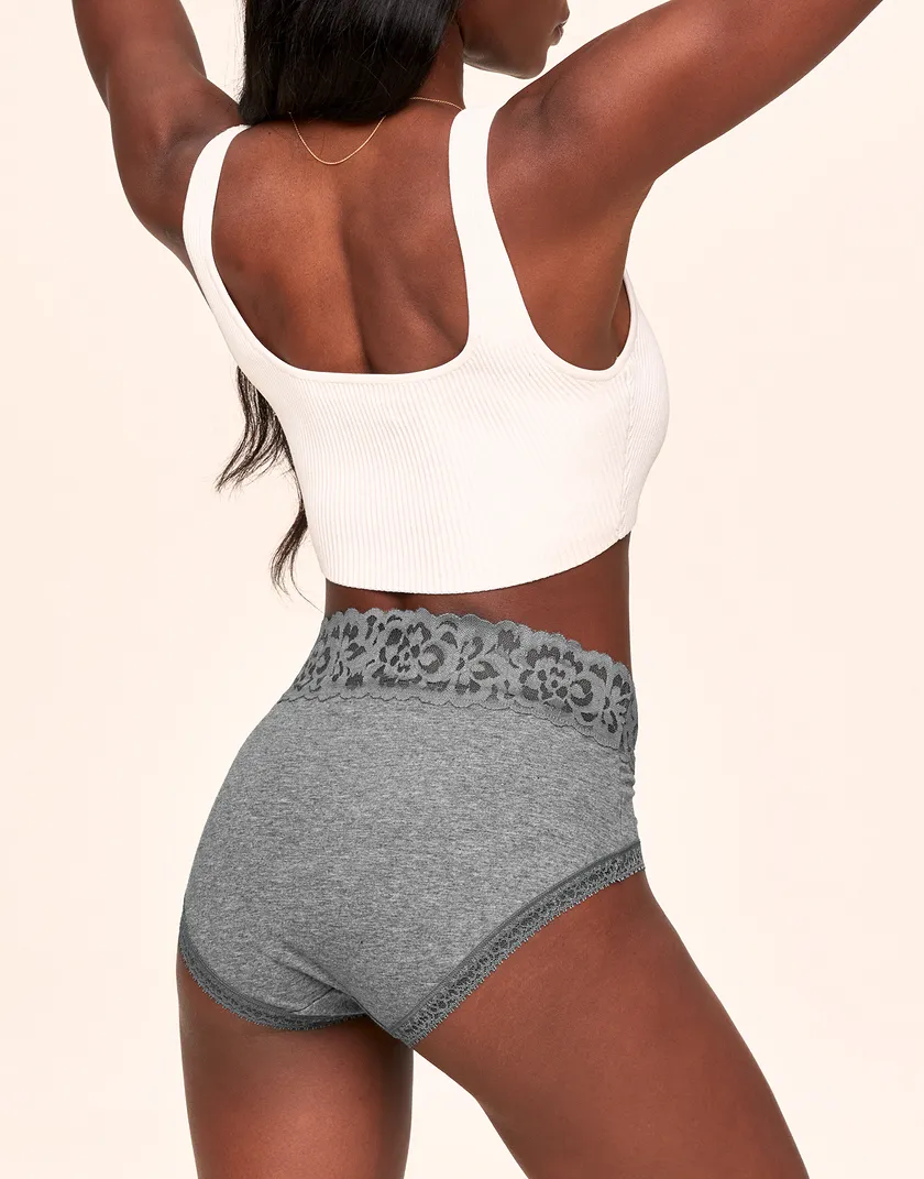 Colleen High Waisted Gray panty bundle Model 1