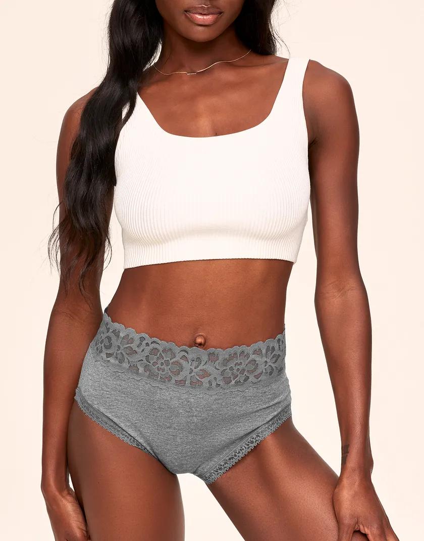 Colleen High Waisted Gray panty bundle Model 4