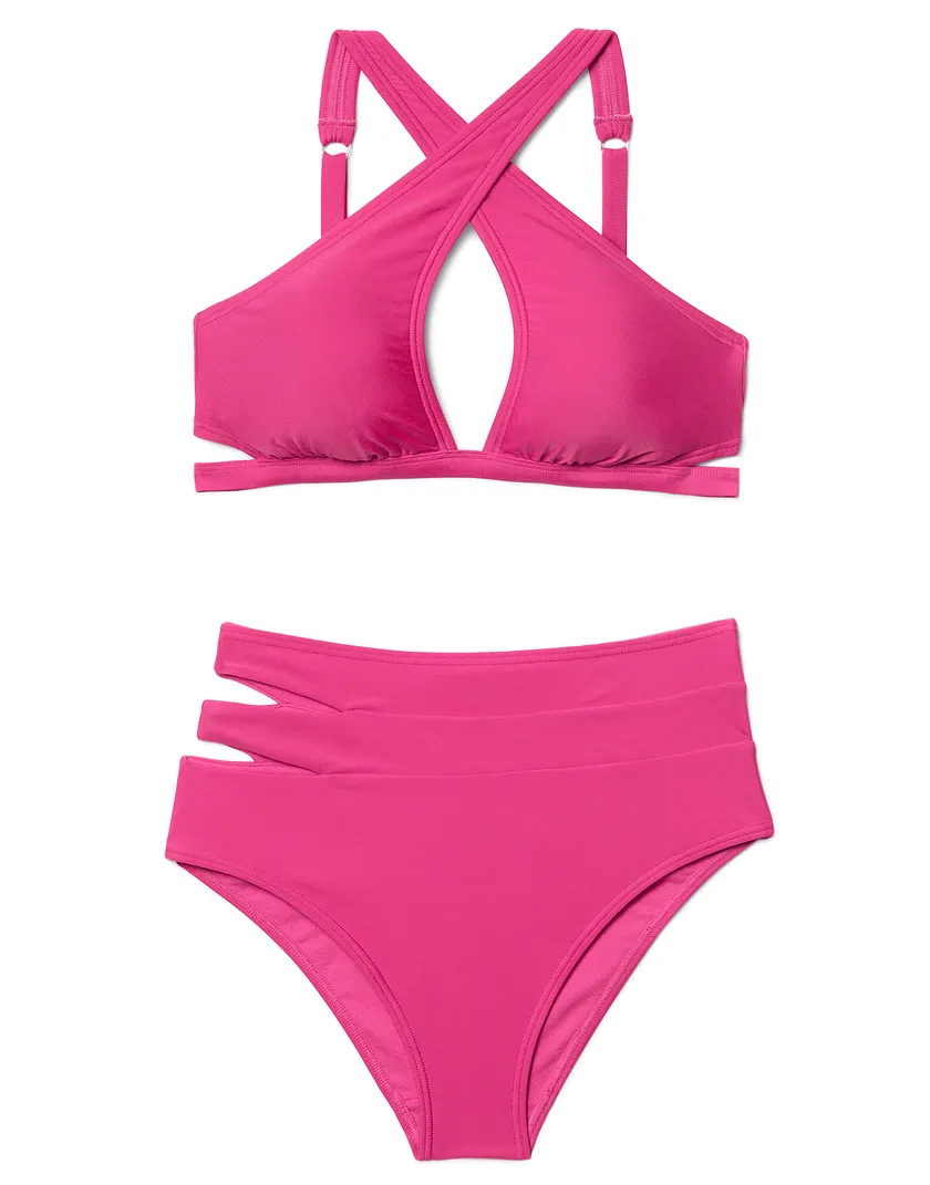 Demi Dark Pink 4 Contour swimwear bundle Still 3