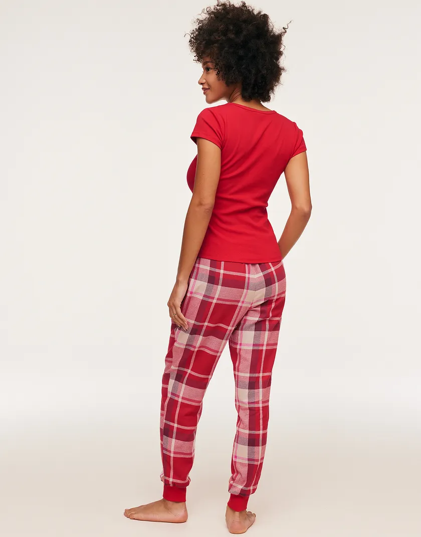 Caileigh Dark Red 2 sleepwear bundle Model 6
