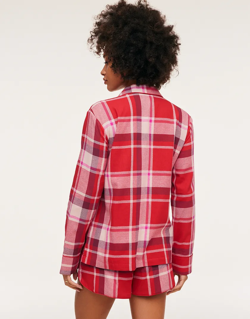 Cecelia Plaid Red 2 sleepwear bundle Model 6