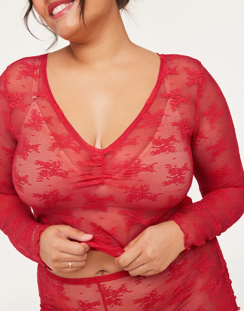 Gwendlyn Dark Red Plus lounge bundle Model 5