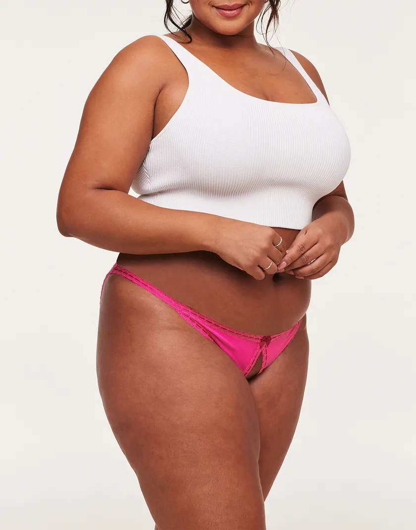 Rosalia Bikini Dark Pink Plus panty bundle Model 4