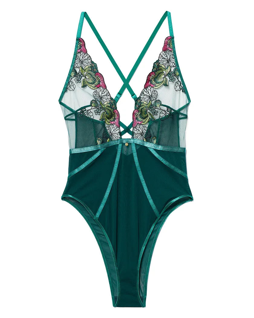 Rue Floral Green lingerie bundle Still 2