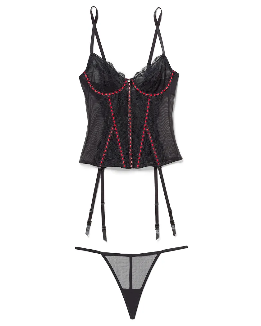 Sherry Black 2 Unlined corset bundle Still 2