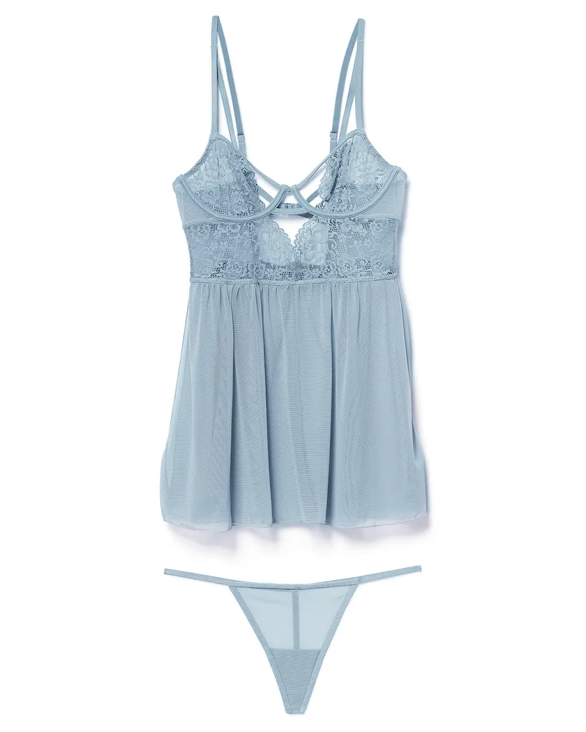 Rae Medium Blue Unlined lingerie bundle Still 3