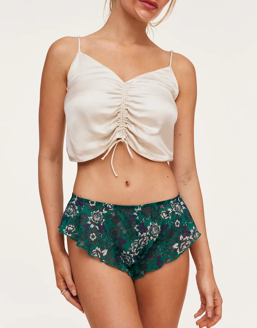 Graciela Cheeky Floral Green 2 panty bundle Model 5