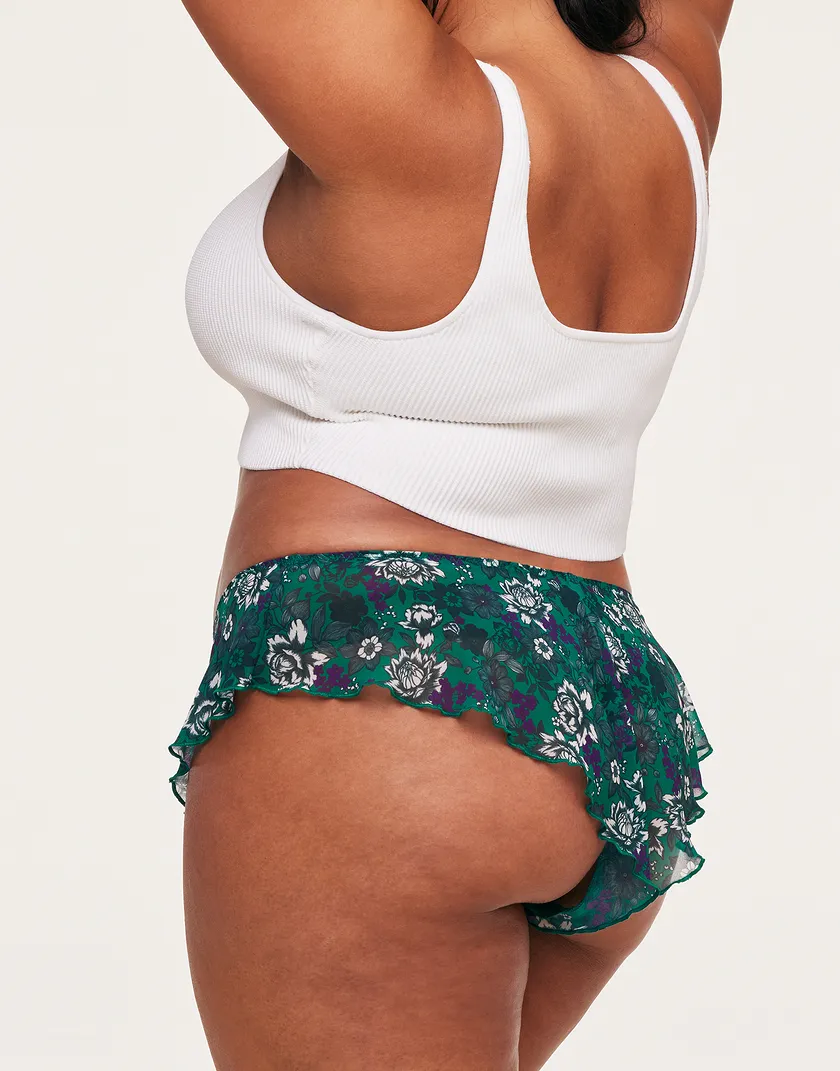 Graciela Cheeky Floral Green 2 Plus panty bundle Model 1