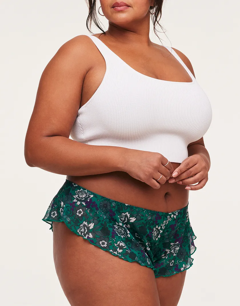 Graciela Cheeky Floral Green 2 Plus panty bundle Model 4