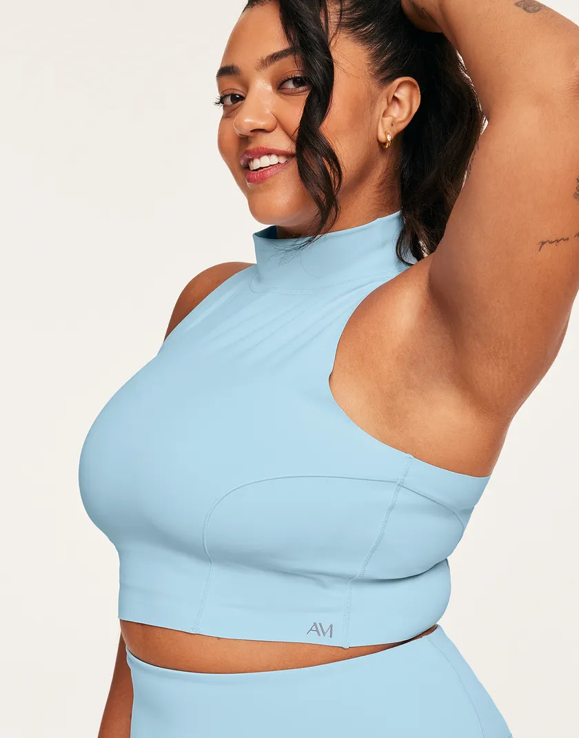 Awaken Reflective Top Light Blue Plus activewear bundle Model 5