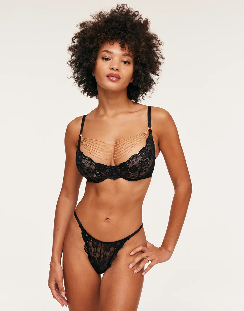 Elyza Black 2 Unlined bra bundle Model 2